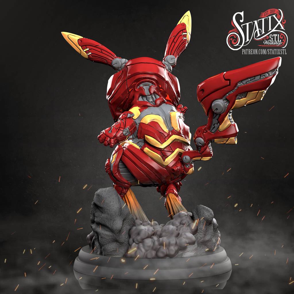 P站图纸印象馆 STATIX 漫威 钢铁比卡丘 STATIX 漫威 钢铁比卡丘