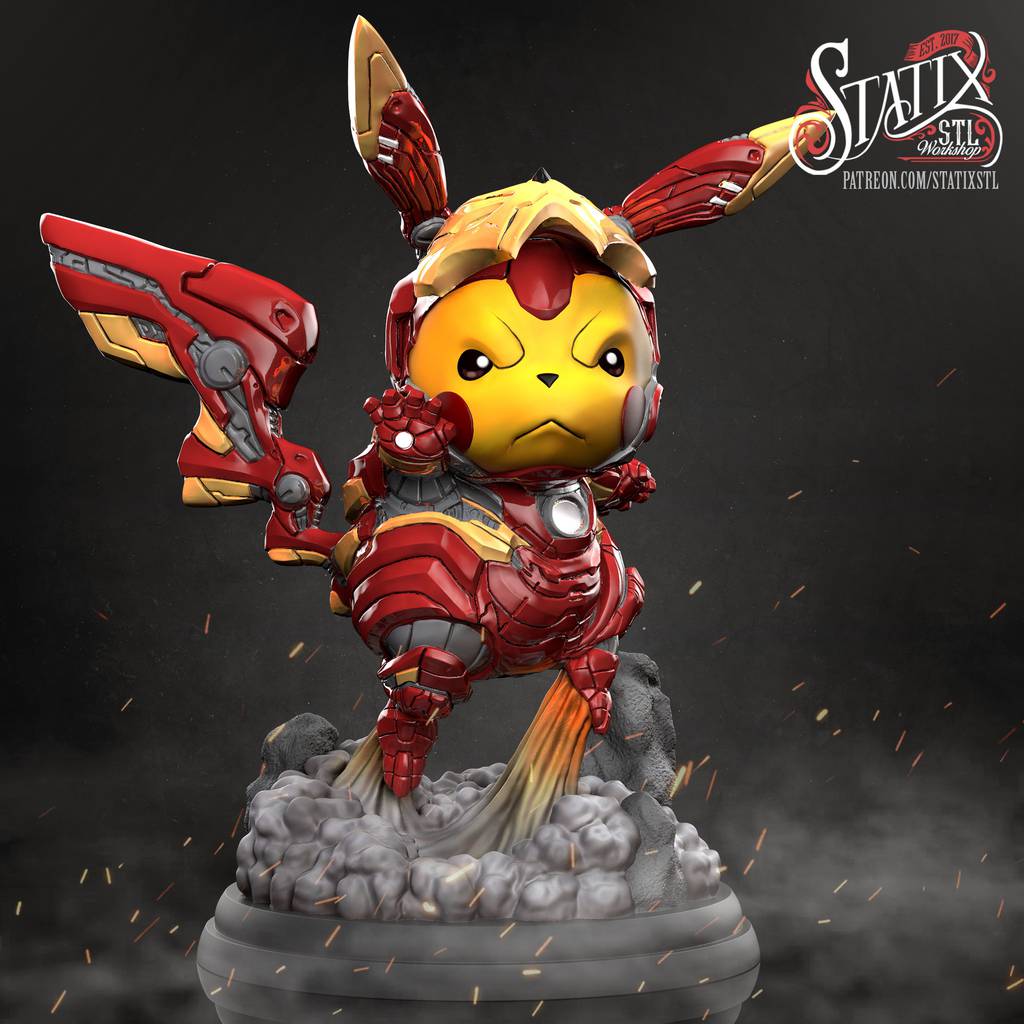 P站图纸印象馆 STATIX 漫威 钢铁比卡丘 STATIX 漫威 钢铁比卡丘