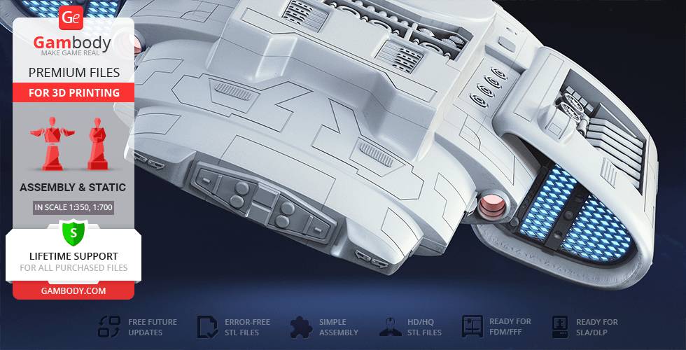 P站图纸印象馆 Gambody 星际迷航 联邦星舰挑战号 Gambody 星际迷航 联邦星舰挑战号