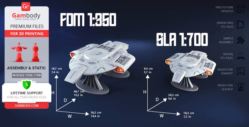 P站图纸印象馆 Gambody 星际迷航 联邦星舰挑战号 Gambody 星际迷航 联邦星舰挑战号