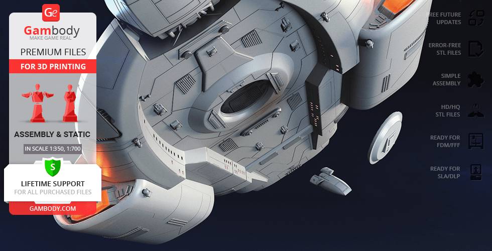 P站图纸印象馆 Gambody 星际迷航 联邦星舰挑战号 Gambody 星际迷航 联邦星舰挑战号