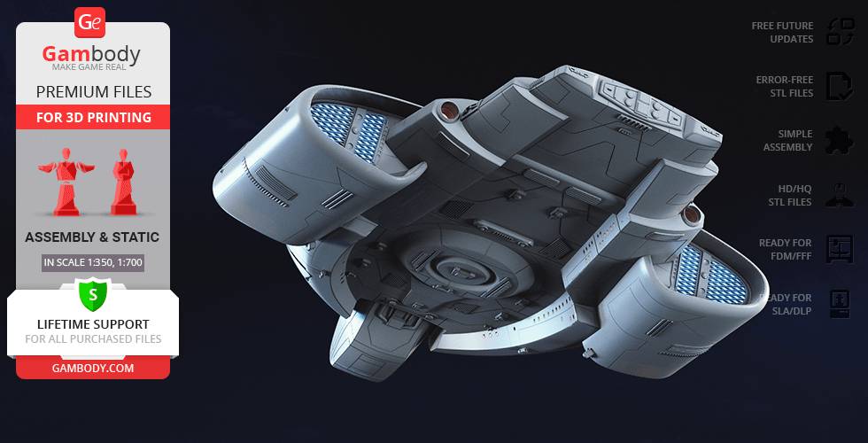 P站图纸印象馆 Gambody 星际迷航 联邦星舰挑战号 Gambody 星际迷航 联邦星舰挑战号