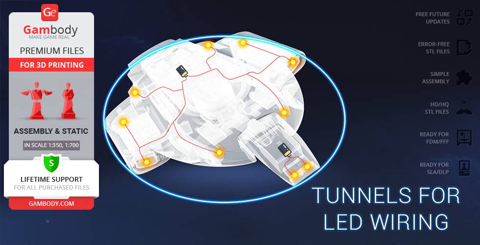 P站图纸印象馆 Gambody 星际迷航 联邦星舰挑战号 Gambody 星际迷航 联邦星舰挑战号