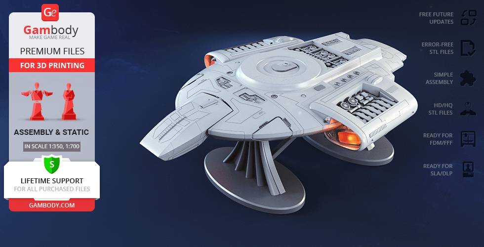 P站图纸印象馆 Gambody 星际迷航 联邦星舰挑战号 Gambody 星际迷航 联邦星舰挑战号