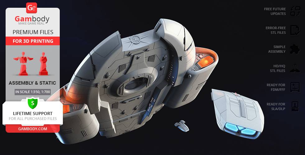 P站图纸印象馆 Gambody 星际迷航 联邦星舰挑战号 Gambody 星际迷航 联邦星舰挑战号