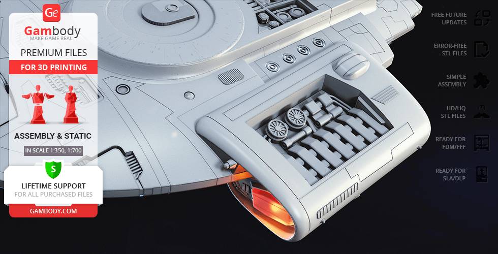 P站图纸印象馆 Gambody 星际迷航 联邦星舰挑战号 Gambody 星际迷航 联邦星舰挑战号