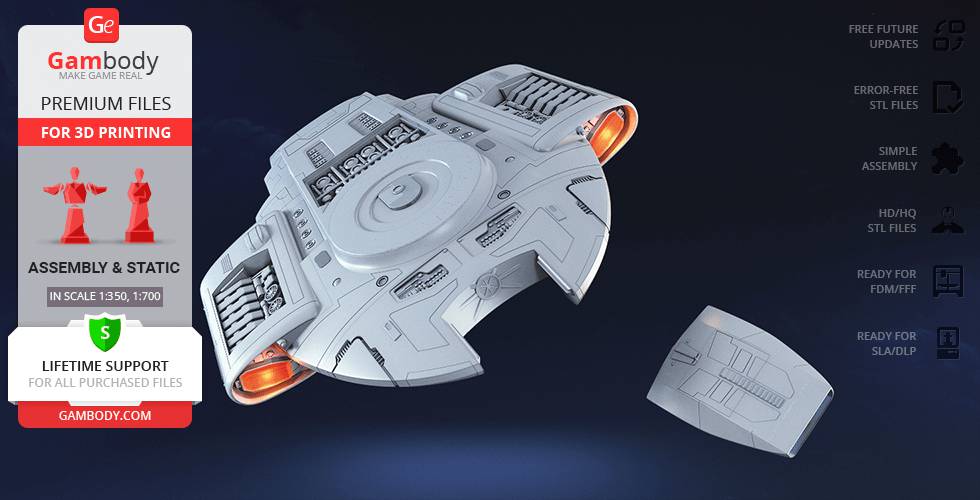 P站图纸印象馆 Gambody 星际迷航 联邦星舰挑战号 Gambody 星际迷航 联邦星舰挑战号