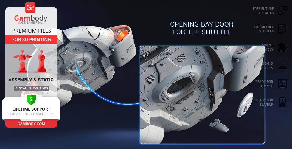 P站图纸印象馆 Gambody 星际迷航 联邦星舰挑战号 Gambody 星际迷航 联邦星舰挑战号