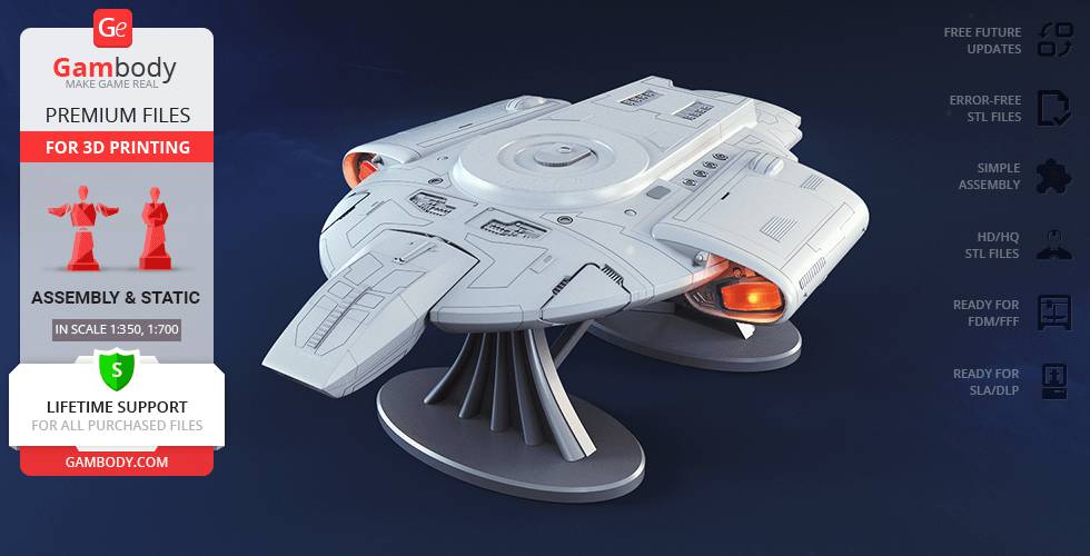 P站图纸印象馆 Gambody 星际迷航 联邦星舰挑战号 Gambody 星际迷航 联邦星舰挑战号