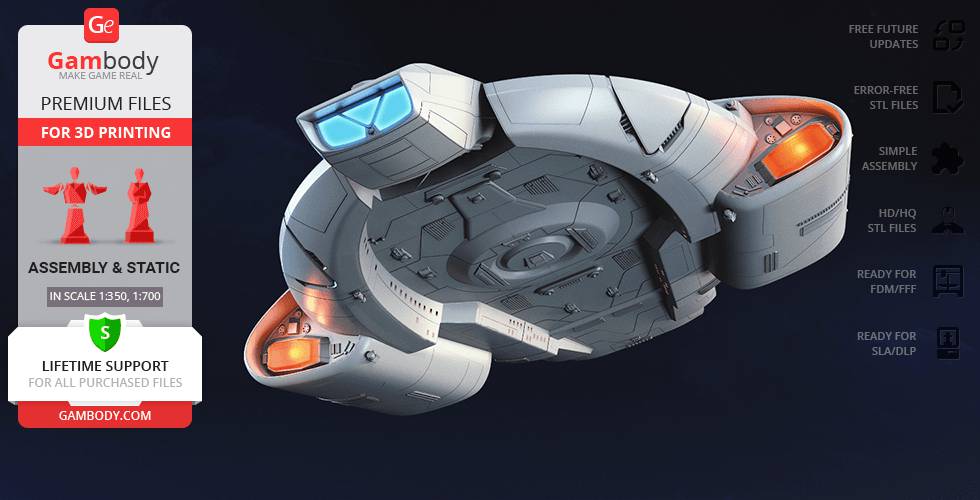 P站图纸印象馆 Gambody 星际迷航 联邦星舰挑战号 Gambody 星际迷航 联邦星舰挑战号