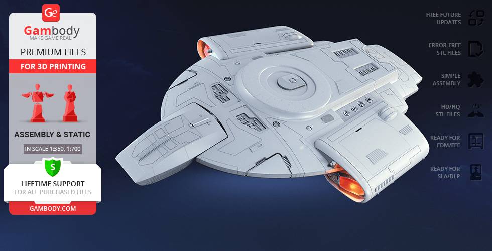 P站图纸印象馆 Gambody 星际迷航 联邦星舰挑战号 Gambody 星际迷航 联邦星舰挑战号