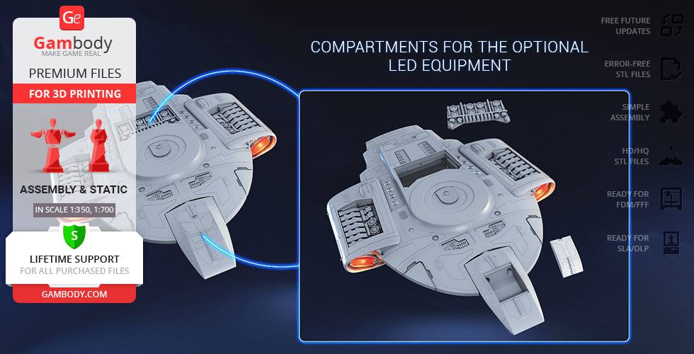 P站图纸印象馆 Gambody 星际迷航 联邦星舰挑战号 Gambody 星际迷航 联邦星舰挑战号