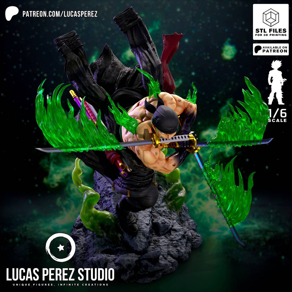 P站图纸印象馆 Lucas Perez 海贼王 索隆 Lucas Perez 海贼王 索隆