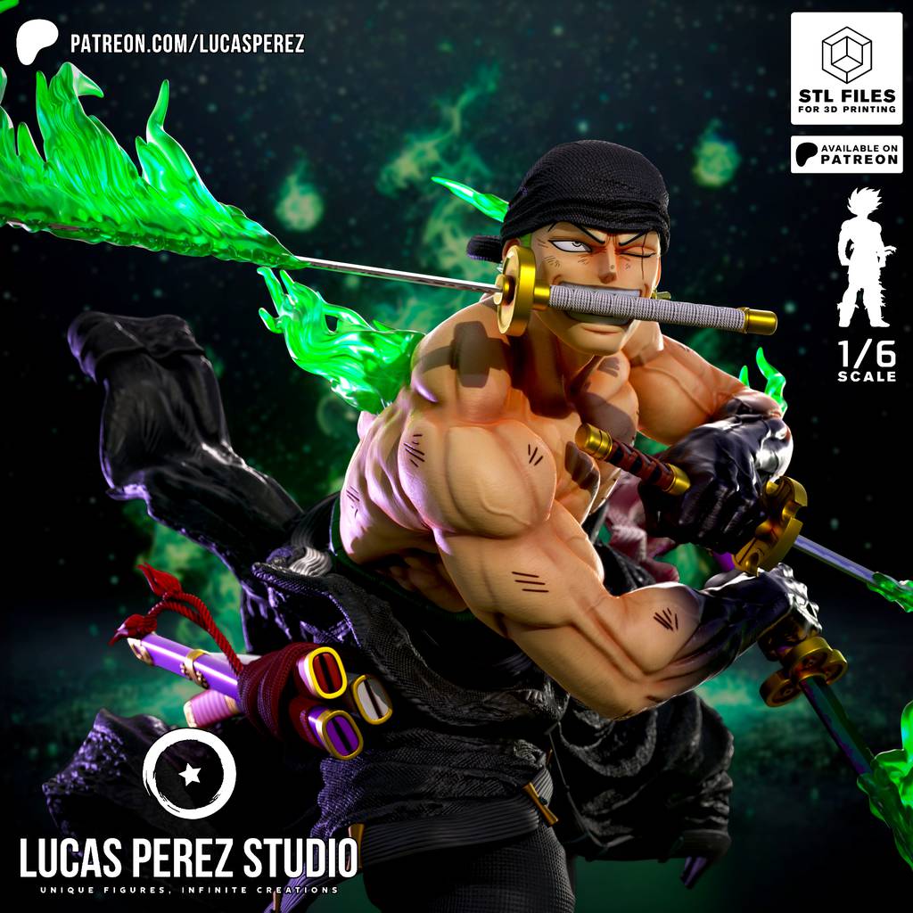 P站图纸印象馆 Lucas Perez 海贼王 索隆 Lucas Perez 海贼王 索隆