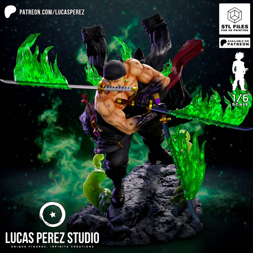 P站图纸印象馆 Lucas Perez 海贼王 索隆 Lucas Perez 海贼王 索隆