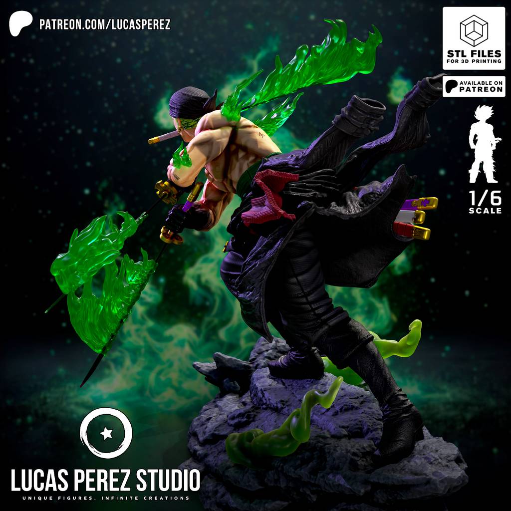 P站图纸印象馆 Lucas Perez 海贼王 索隆 Lucas Perez 海贼王 索隆