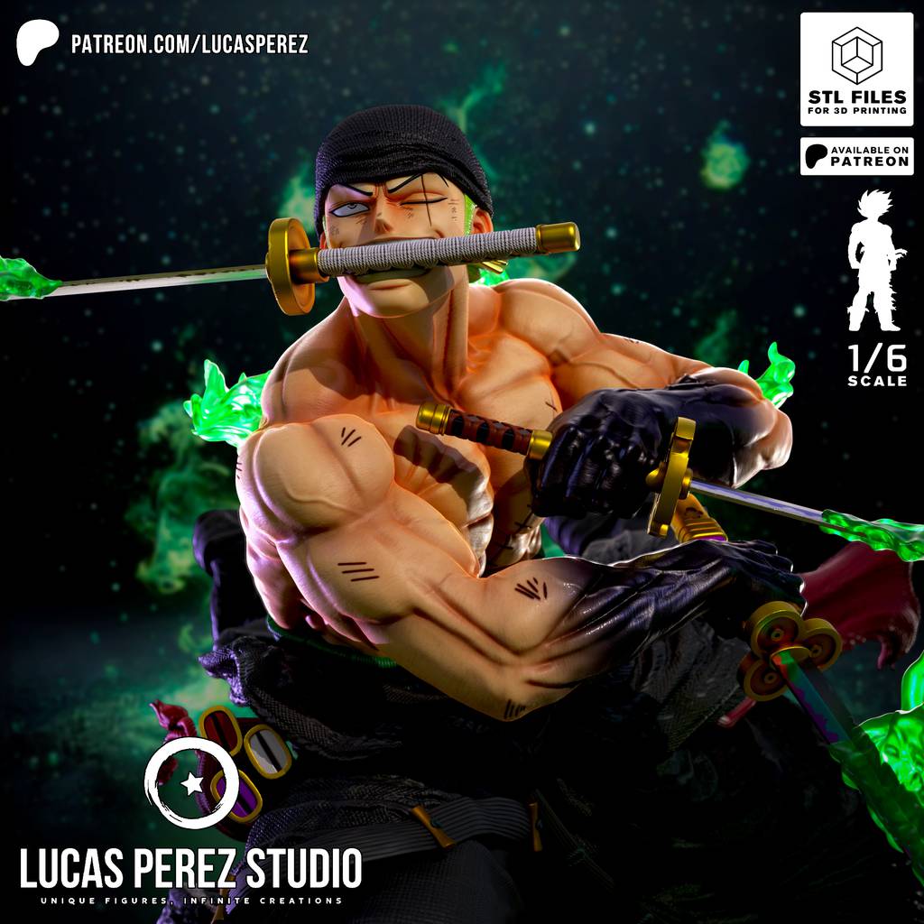 P站图纸印象馆 Lucas Perez 海贼王 索隆 Lucas Perez 海贼王 索隆