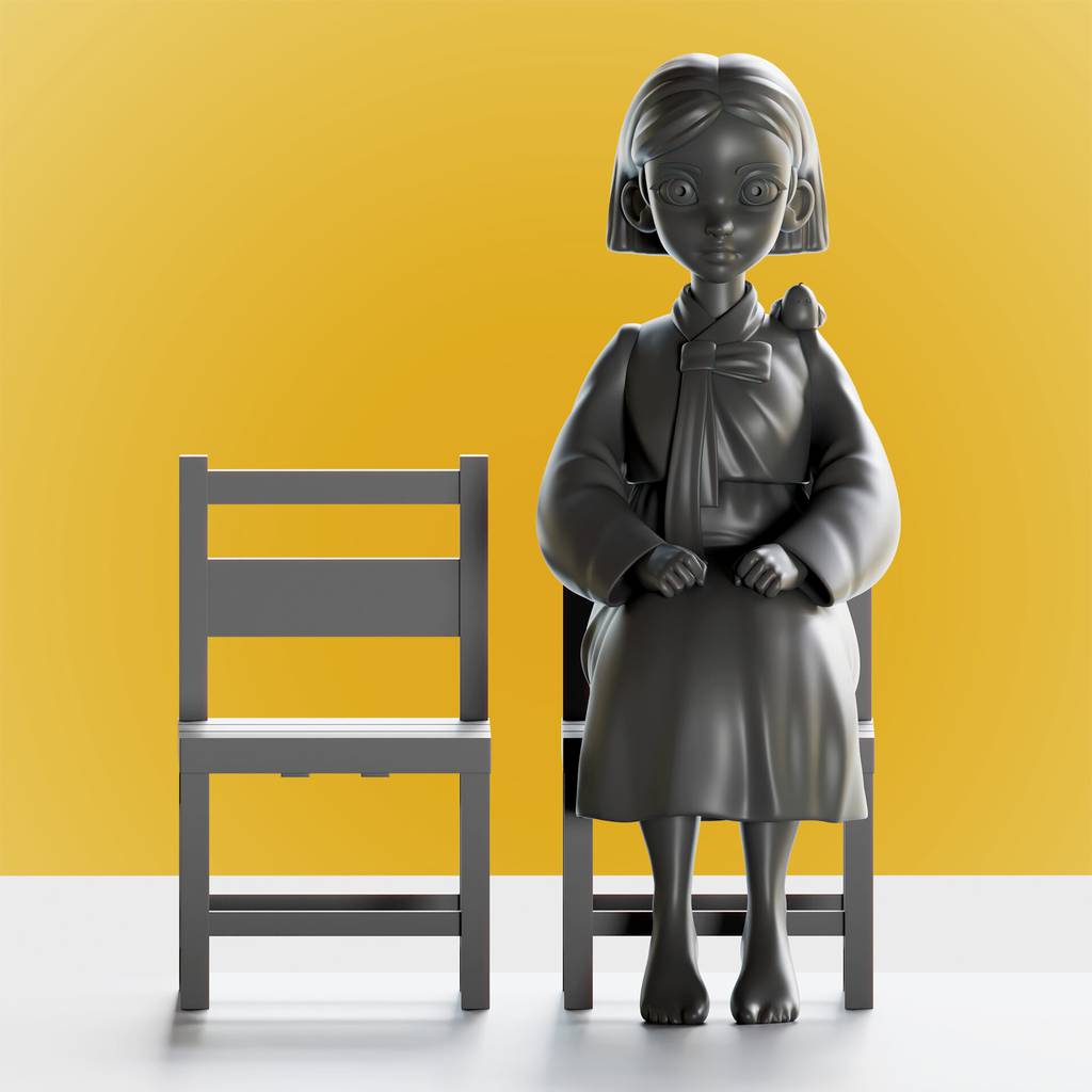 P站图纸印象馆 慰安妇阵亡将士纪念日女孩雕像 慰安妇阵亡将士纪念日女孩雕像