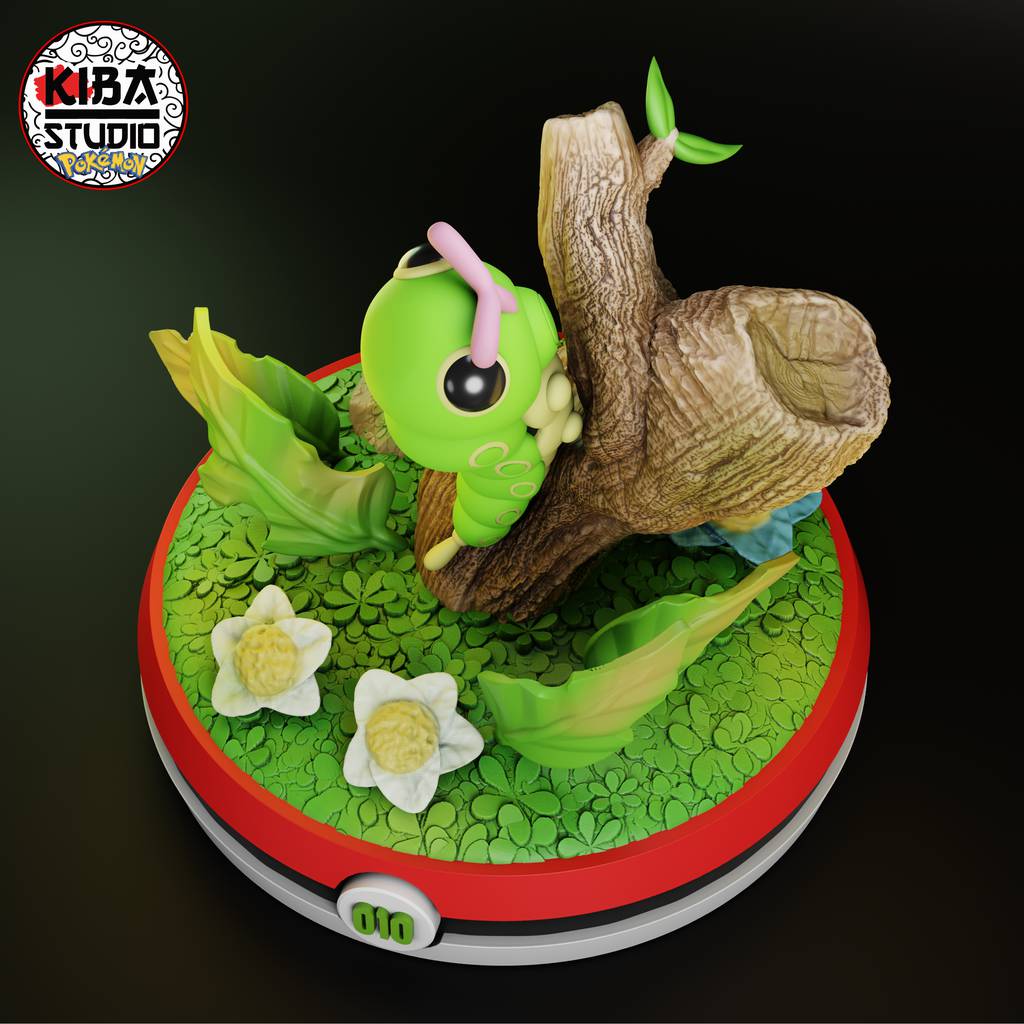 P站图纸印象馆 Kaidan 精灵宝可梦 绿毛虫 Kaidan 精灵宝可梦 绿毛虫