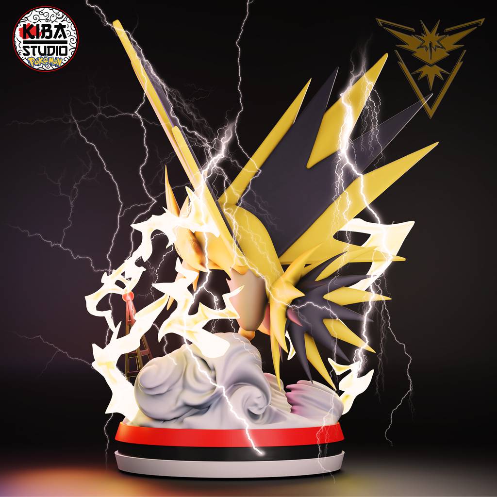 P站图纸印象馆 Kaidan 精灵宝可梦 闪电鸟 Kaidan 精灵宝可梦 闪电鸟