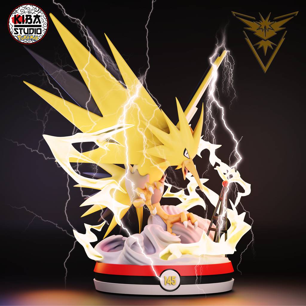 P站图纸印象馆 Kaidan 精灵宝可梦 闪电鸟 Kaidan 精灵宝可梦 闪电鸟