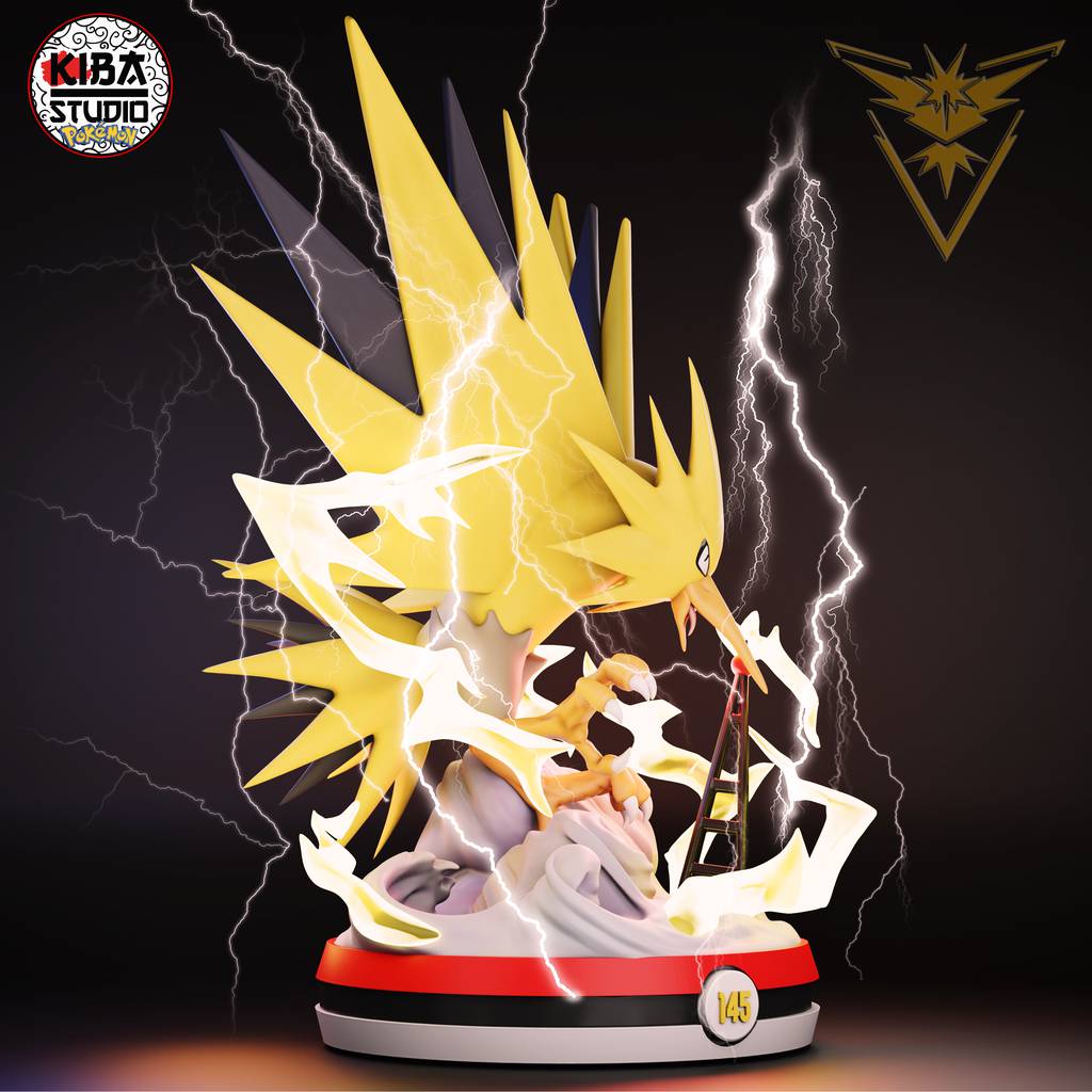 P站图纸印象馆 Kaidan 精灵宝可梦 闪电鸟 Kaidan 精灵宝可梦 闪电鸟