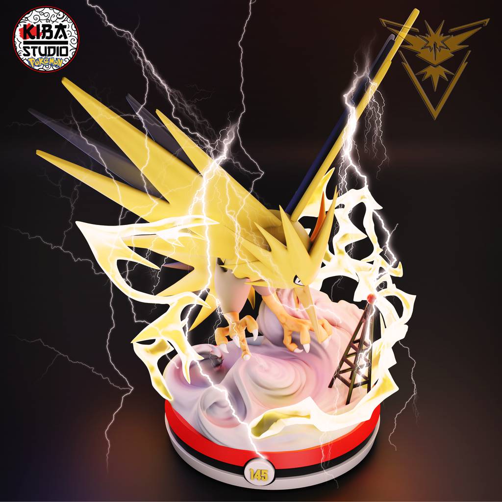 P站图纸印象馆 Kaidan 精灵宝可梦 闪电鸟 Kaidan 精灵宝可梦 闪电鸟