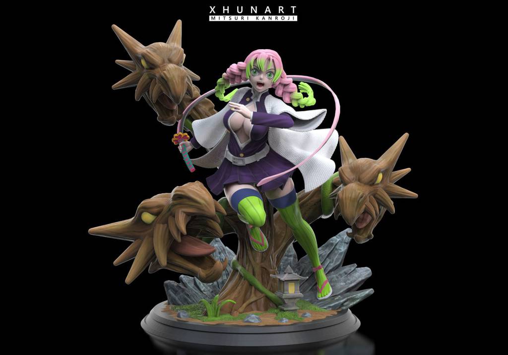 P站图纸印象馆 鬼灭之刃 甘露寺蜜璃 鬼灭之刃 甘露寺蜜璃