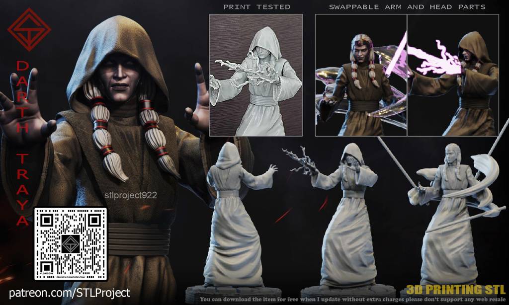 P站图纸印象馆 STL Project 星球大战 达斯·特拉娅 STL Project 星球大战 达斯·特拉娅