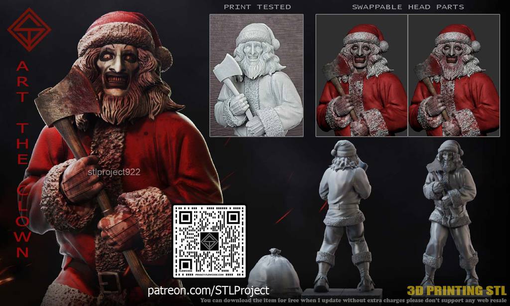 P站图纸印象馆 STL Project 断魂小丑 STL Project 断魂小丑