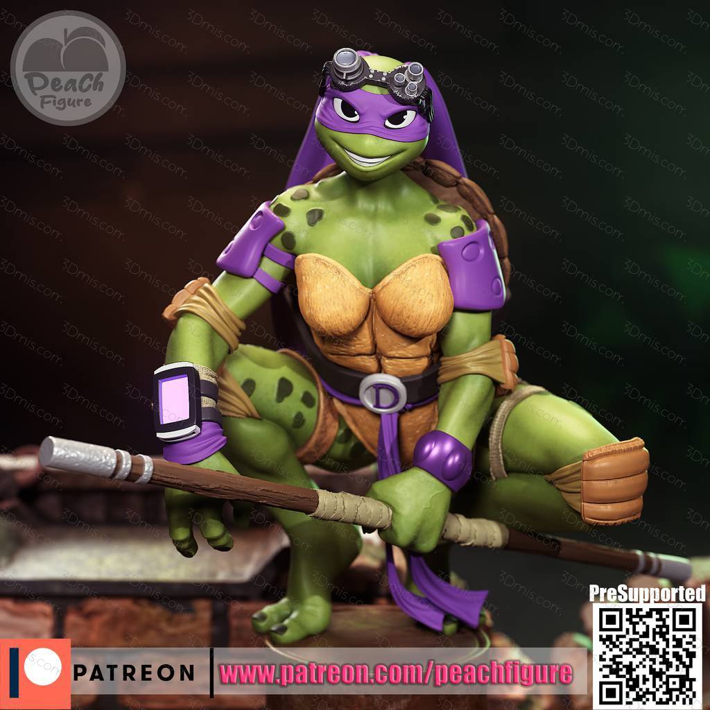 Peach Figure 忍者神龟 多纳泰罗