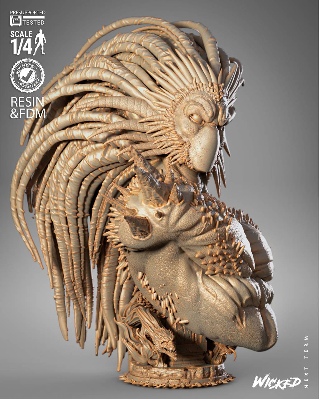 P站图纸印象馆 3DWicked 漫威 黑心怪 3DWicked 漫威 黑心怪