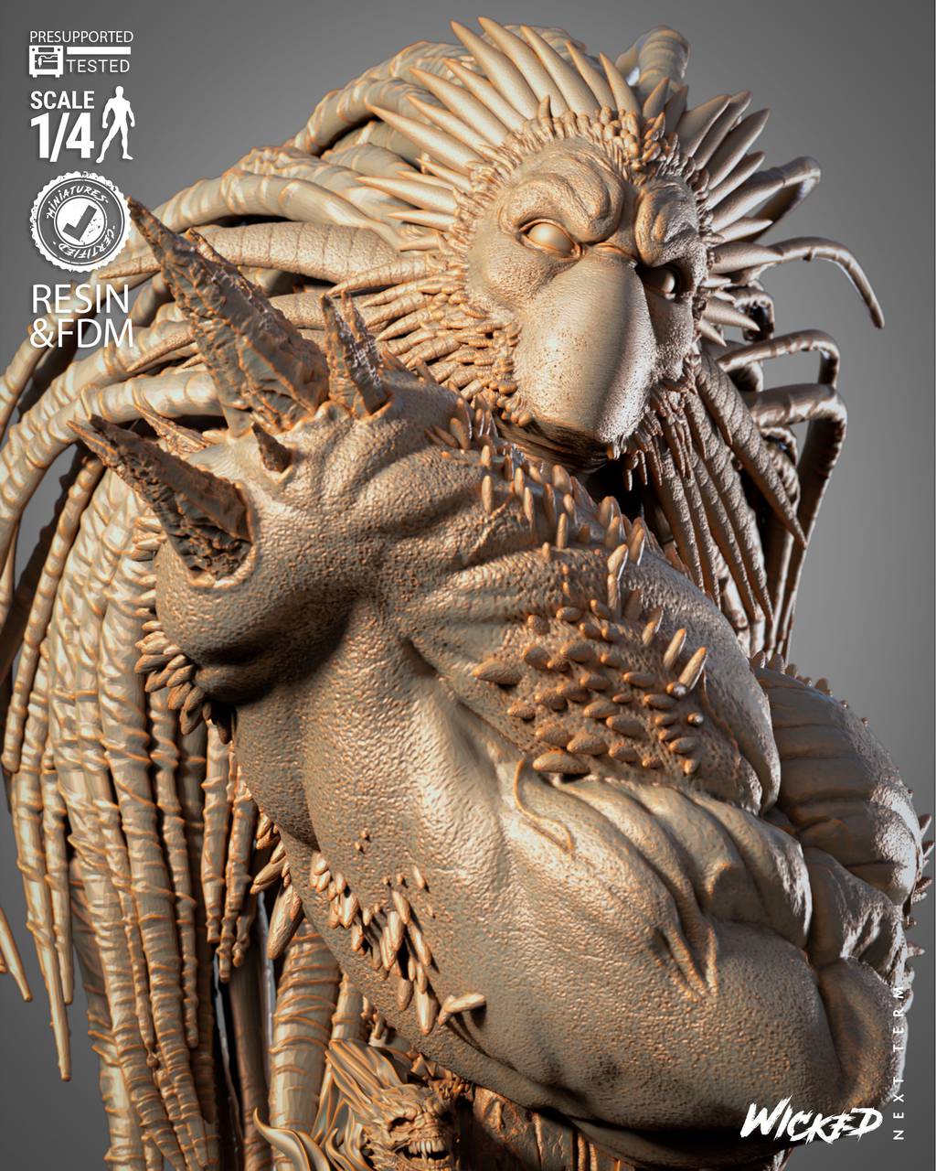 P站图纸印象馆 3DWicked 漫威 黑心怪 3DWicked 漫威 黑心怪