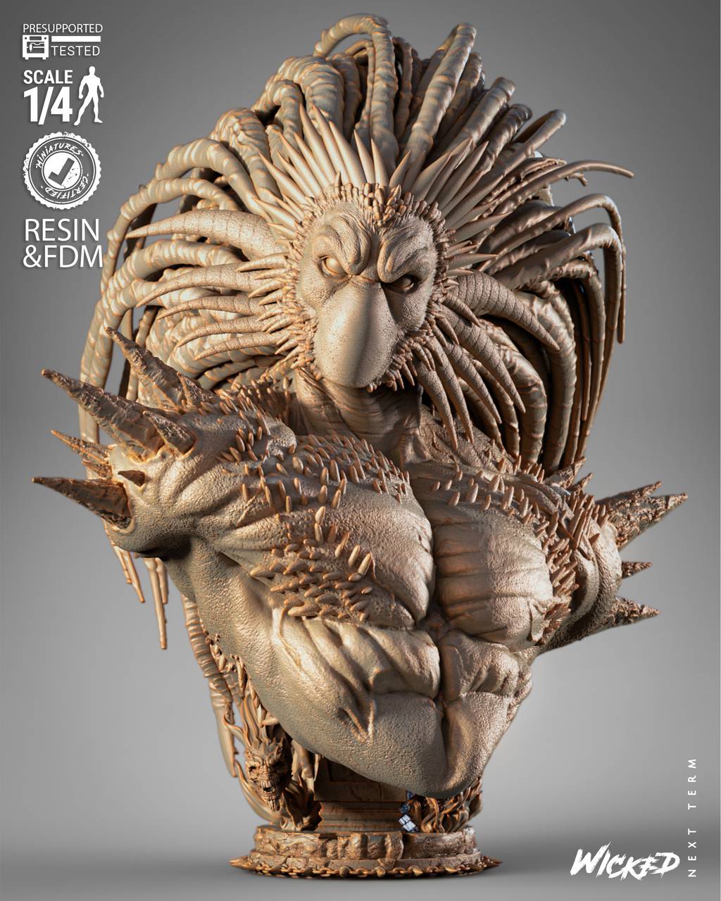 P站图纸印象馆 3DWicked 漫威 黑心怪 3DWicked 漫威 黑心怪