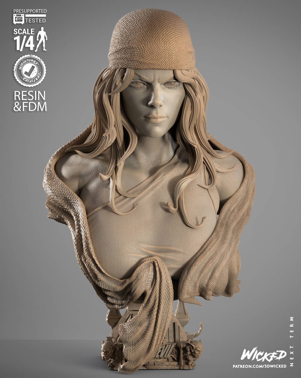 P站图纸印象馆 3DWicked 漫威 艾丽卡 3DWicked 漫威 艾丽卡