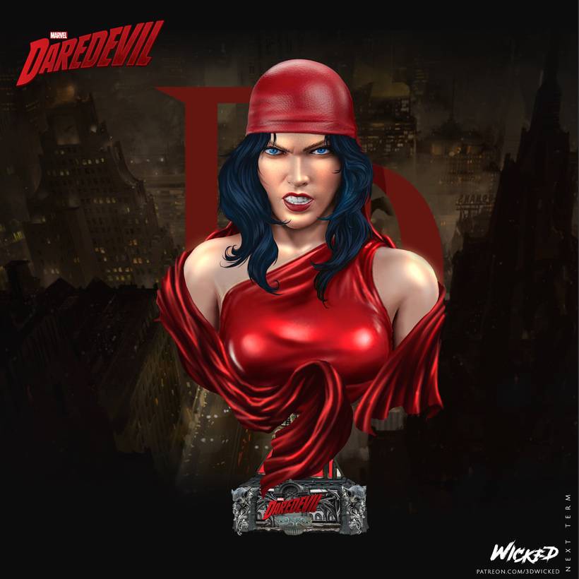 P站图纸印象馆 3DWicked 漫威 艾丽卡 3DWicked 漫威 艾丽卡