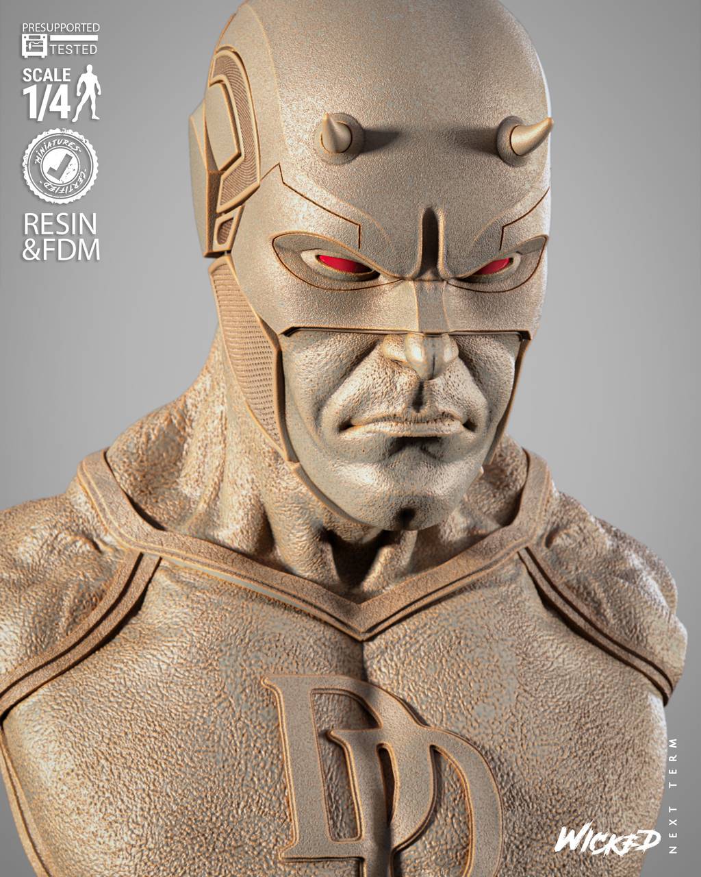 P站图纸印象馆 3DWicked 漫威 夜魔侠 3DWicked 漫威 夜魔侠