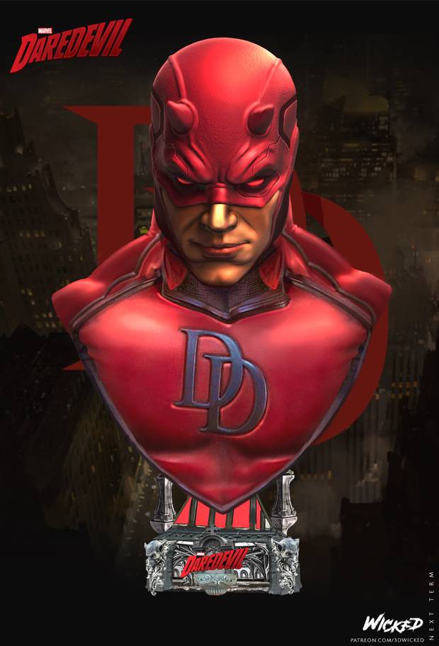 P站图纸印象馆 3DWicked 漫威 夜魔侠 3DWicked 漫威 夜魔侠