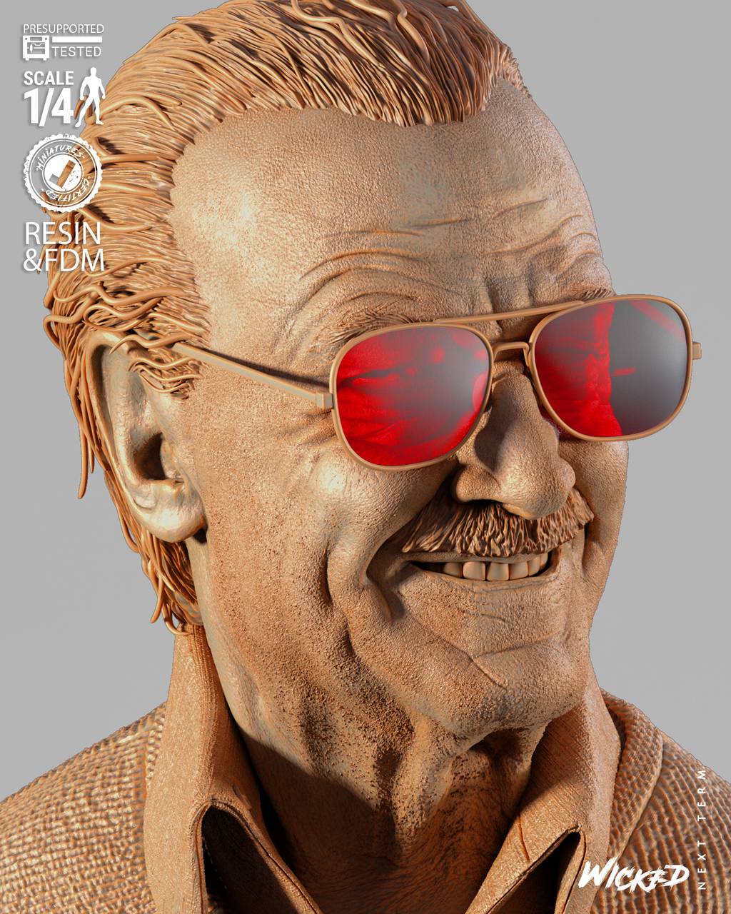 P站图纸印象馆 3DWicked 漫威 斯坦·李 3DWicked 漫威 斯坦·李