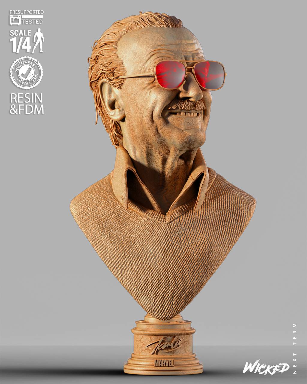 P站图纸印象馆 3DWicked 漫威 斯坦·李 3DWicked 漫威 斯坦·李