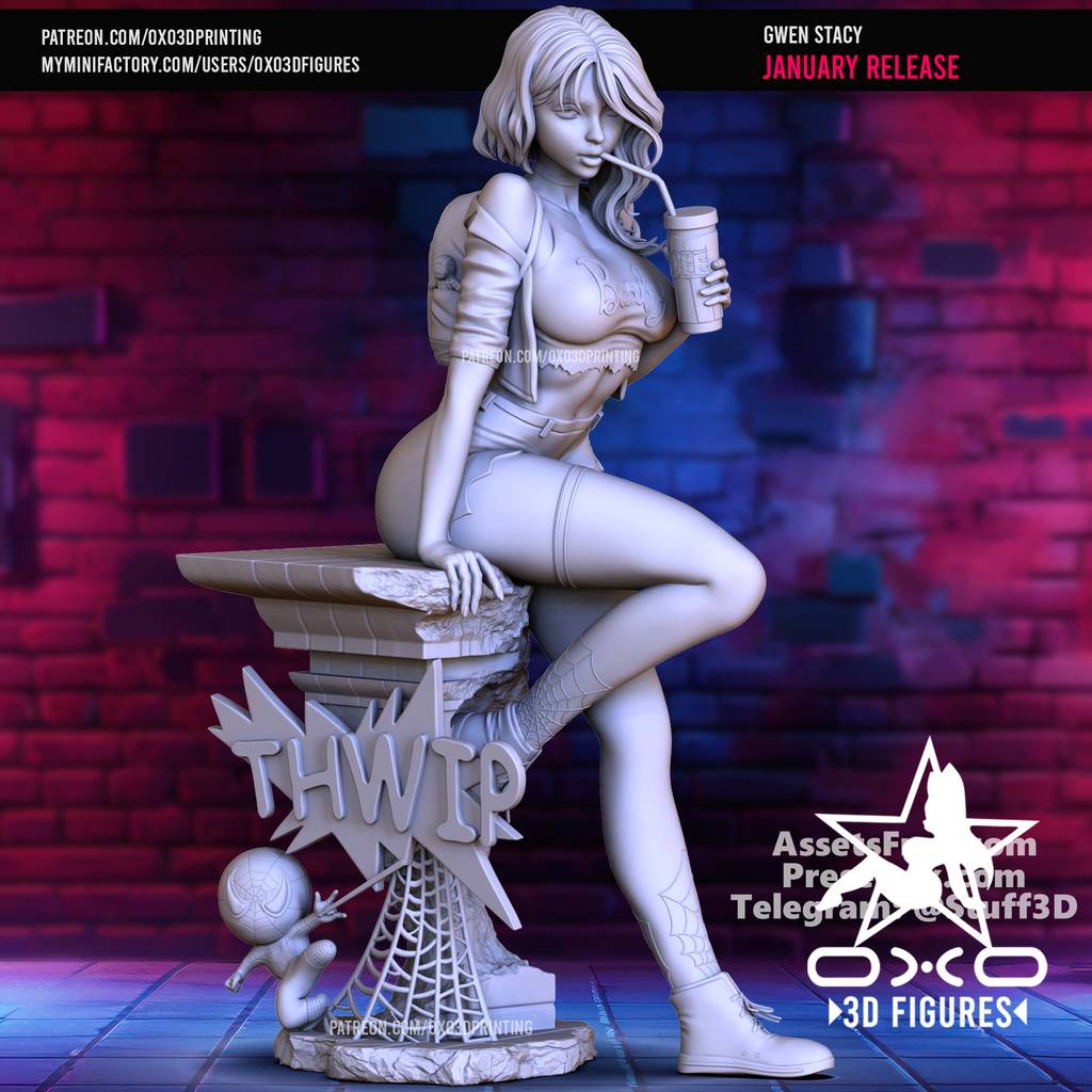 P站图纸印象馆 OXO3D 漫威 格温·史蒂芬妮 OXO3D 漫威 格温·史蒂芬妮