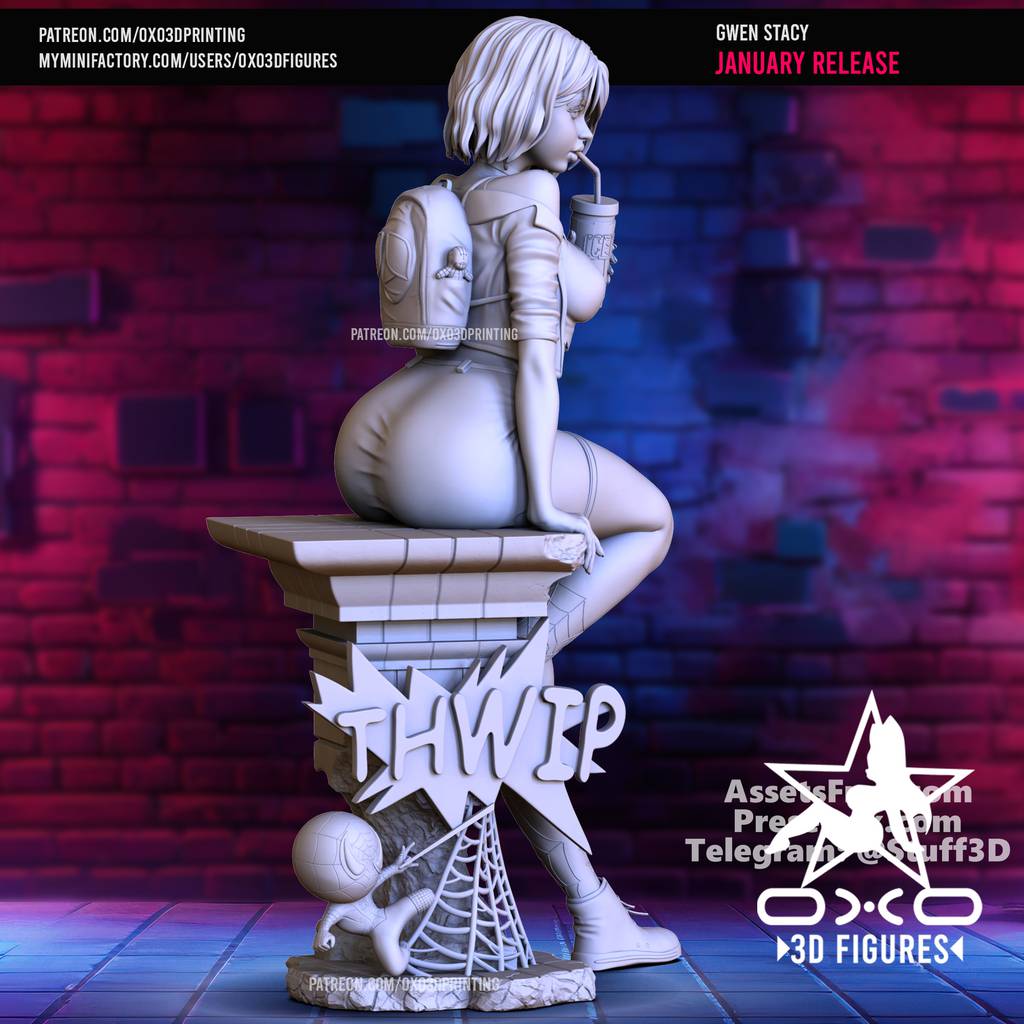 P站图纸印象馆 OXO3D 漫威 格温·史蒂芬妮 OXO3D 漫威 格温·史蒂芬妮