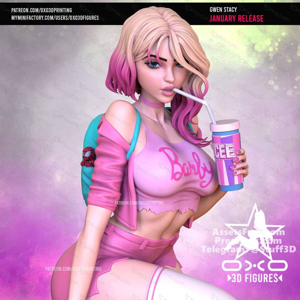 P站图纸印象馆 OXO3D 漫威 格温·史蒂芬妮 OXO3D 漫威 格温·史蒂芬妮