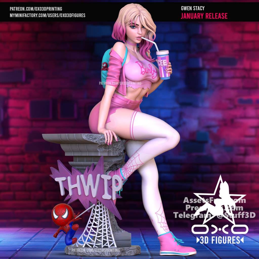 P站图纸印象馆 OXO3D 漫威 格温·史蒂芬妮 OXO3D 漫威 格温·史蒂芬妮