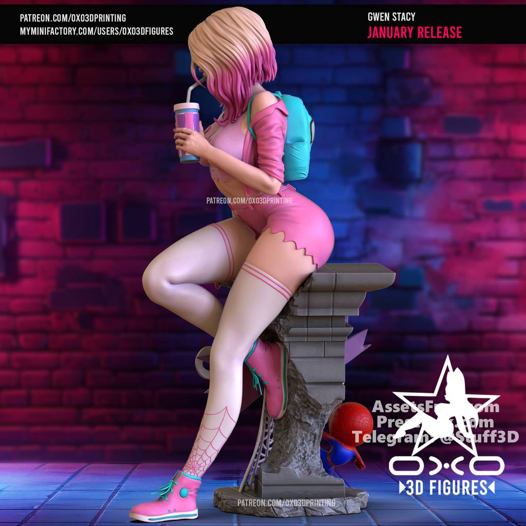 P站图纸印象馆 OXO3D 漫威 格温·史蒂芬妮 OXO3D 漫威 格温·史蒂芬妮