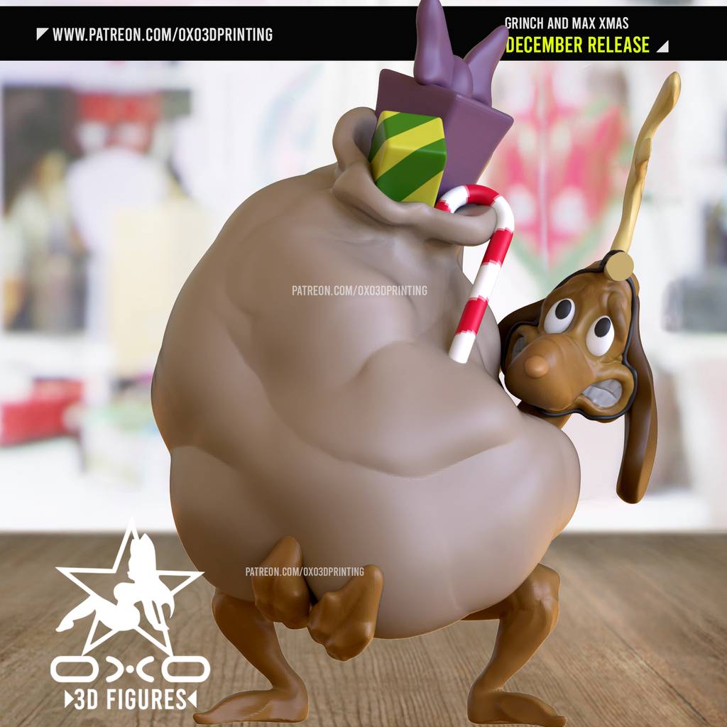 P站图纸印象馆 OXO3D 圣诞怪杰 绿毛怪格林奇 OXO3D 圣诞怪杰 绿毛怪格林奇