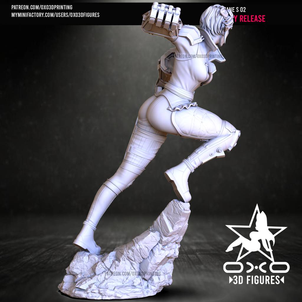 P站图纸印象馆 OXO3D 英雄联盟 皮城执法官 蔚 OXO3D 英雄联盟 皮城执法官 蔚