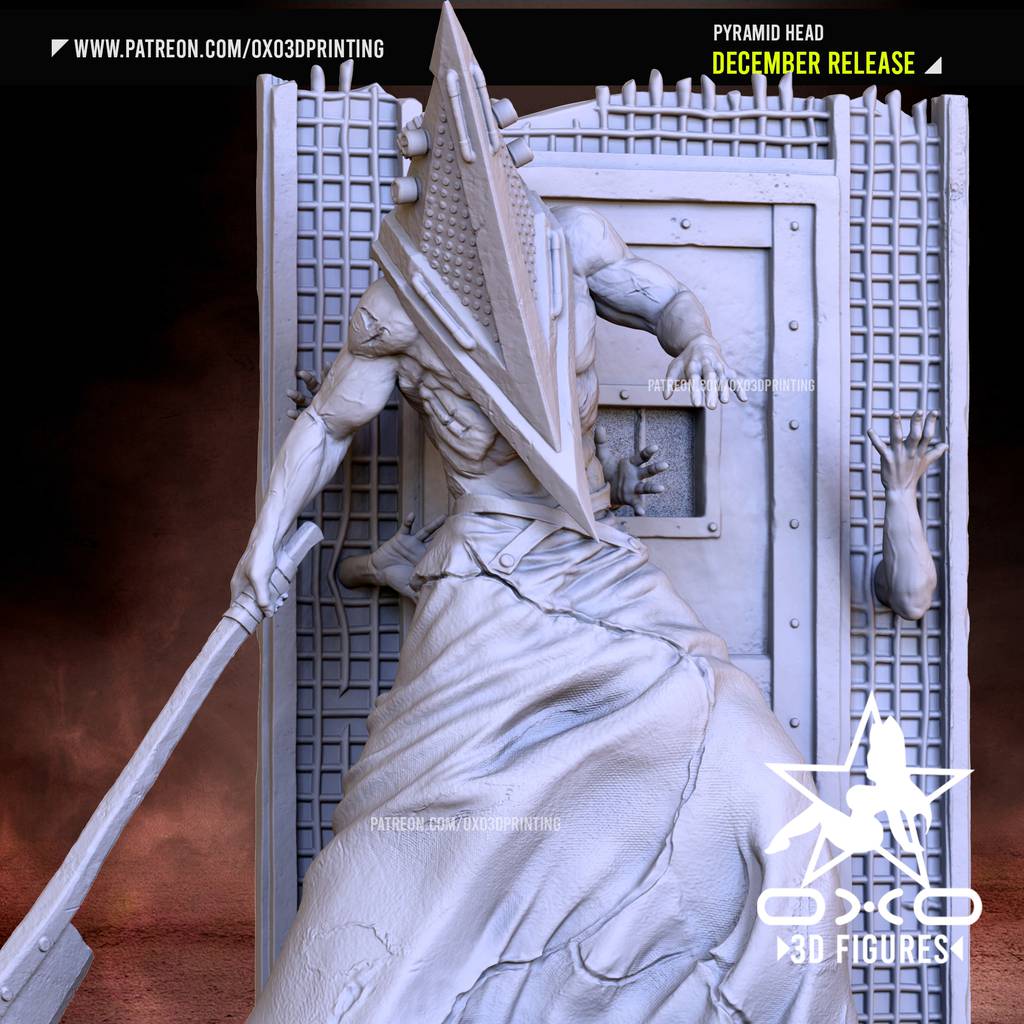 P站图纸印象馆 OXO3D 寂静岭 三角头 OXO3D 寂静岭 三角头