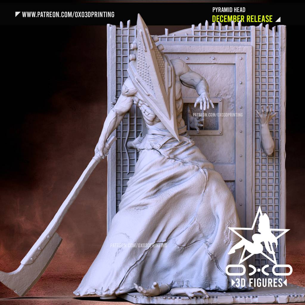 P站图纸印象馆 OXO3D 寂静岭 三角头 OXO3D 寂静岭 三角头