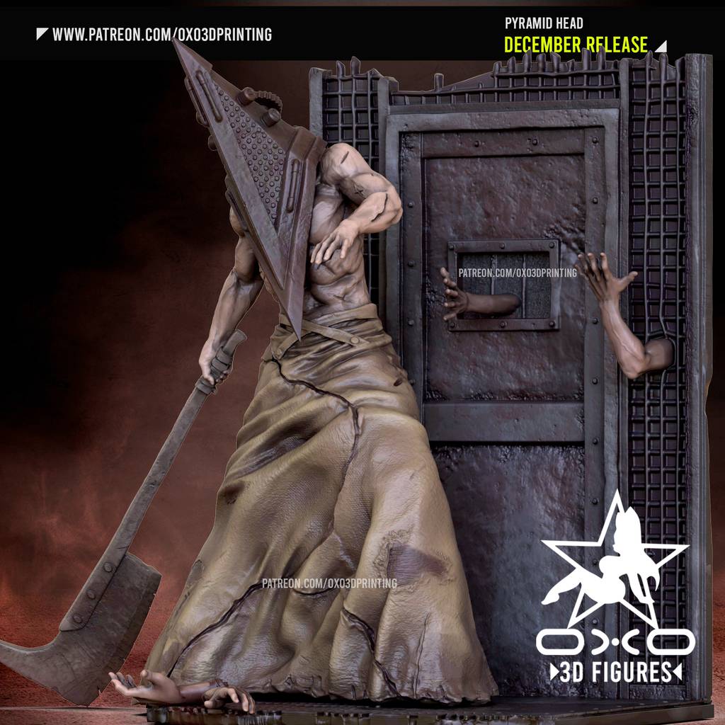 P站图纸印象馆 OXO3D 寂静岭 三角头 OXO3D 寂静岭 三角头